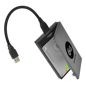 Axagon ADSA-1S6, USB 3.0 - SATA 6G UASP HDD/SSD adaptér vrátane 2.5 puzdra