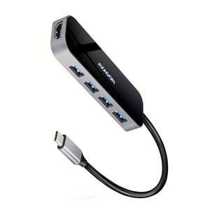 Axagon HMC-6H4A, USB 3.2 Gen 1 hub, porty 4x USB-A, HDMI 4k/30Hz, PD 100W, kábel USB-C 20cm