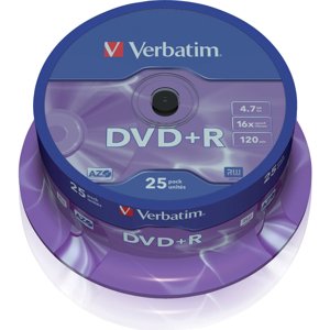 Verbatim DVD+R 4,7GB 16x 25SP