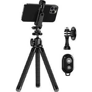 Apexel Multi-functional 360° Rotatable Vlog Clip with Octopus Tripod