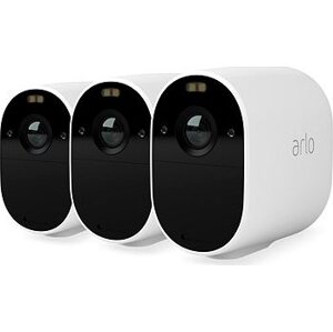 Arlo Essential Outdoor Security Camera – 3 ks, biela