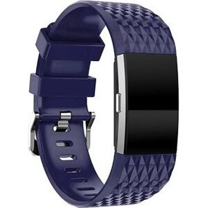 BStrap Silicone Diamond na Fitbit Charge 2 blue, veľkosť S