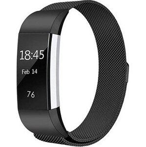 BStrap Milanese na Fitbit Charge 2 black, veľkosť M