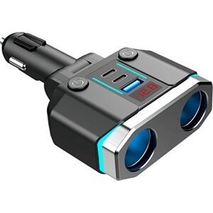 ChoeTech 2 Sockets 2C+1A PD30W Cigarette Lighter Splitter