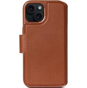 Decoded Leather Detachable Wallet Tan iPhone 15