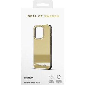 iDeal Of Sweden Ochranný kryt Clear Case na iPhone 15 Pro Mirror Gold