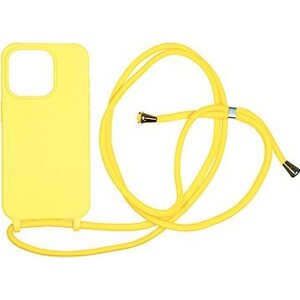 Mobile Origin Lanyard Case Yellow iPhone 15 Pro