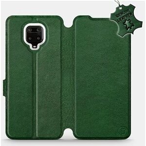 Flip puzdro na mobil Xiaomi Redmi Note 9 Pro – Zelené – kožené – Green Leather