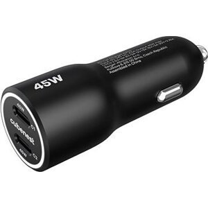 Cubenest E2CO Car Charger PD 45W, 2× USB-C čierna