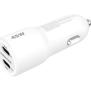 Cubenest E2CO Car Charger PD 45W, 2× USB-C biela