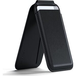 Satechi Vegan-Leather Magnetic Wallet Stand Black