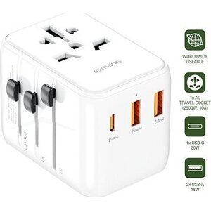 4smarts World Travel Adapter Nomad 20 W white