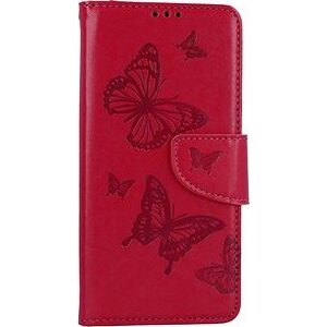 TopQ Puzdro Xiaomi Redmi Note 12S knižkové Butterfly ružové 111959