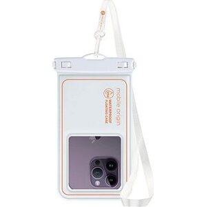 Mobile Origin Waterproof Floating Case 6.8" White / Orange