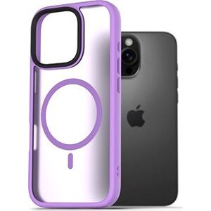 AlzaGuard Matte Case Compatible with Magsafe na iPhone 16 Pro svetlofialový