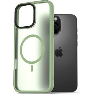 AlzaGuard Matte Case Compatible with Magsafe na iPhone 16 Pro Max zelený