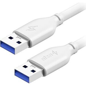 AlzaPower Core USB-A (M) to USB-A (M) 3.0, 1 m biely