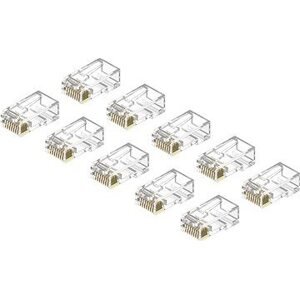 AlzaPower Patch CAT6 UTP RJ45 8p8c netienený skladaný na drôt 10-pack