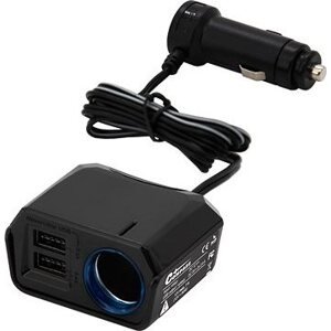 Adaptér s káblom 12 V + 2× USB 2400 mA SELECT