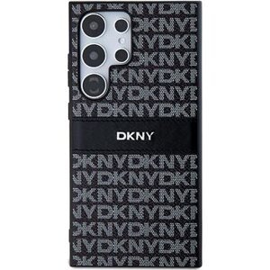 DKNY PC/TPU Repeat Pattern Tonal Stripe Zadný Kryt na Samsung S24 Ultra Black