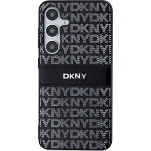 DKNY PC/TPU Repeat Pattern Tonal Stripe Zadný Kryt na Samsung S24 Black