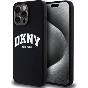 DKNY Liquid Silicone Arch Logo MagSafe Zadný Kryt na iPhone 14 Pro Max Black