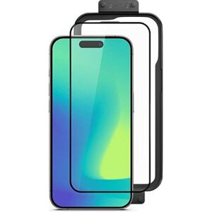 Spello Shield 3D ochranné sklo s instalačním rámečkem iPhone 16 Pro Max