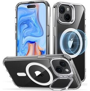 ESR Classic Hybrid Case with Stash Stand (HaloLock), Compatible with iPhone 15, Clear