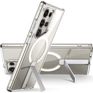 ESR Boost Flickstand Case (HaloLock), Compatible with Samsung Galaxy S24 Ultra, Clear