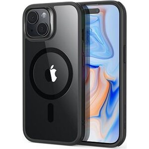 ESR Classic Hybrid Case (HaloLock), Compatible with iPhone 15 Plus, Clear Black