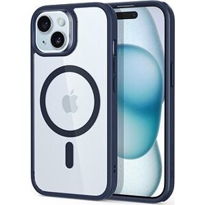 ESR Classic Hybrid Case (HaloLock), Compatible with iPhone 15 Plus, Clear Blue