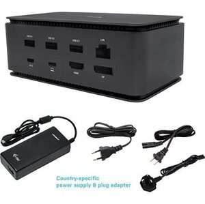 i-tec USB4 Metal Docking station Dual 4K HDMI DP, Power Delivery 80 W + zdroj 112 W