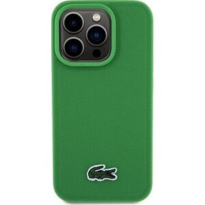 Lacoste Iconic Petit Pique Woven Logo MagSafe Zadný Kryt na iPhone 15 Pro Green