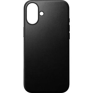 Nomad Modern Leather Case Black iPhone 16 Plus