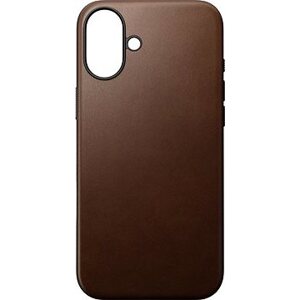 Nomad Modern Leather Case Brown iPhone 16 Plus