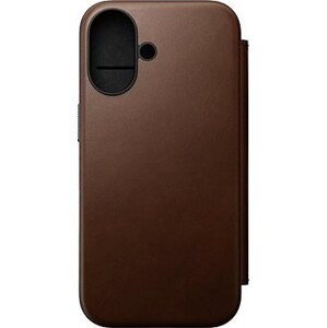 Nomad Modern Leather Folio Brown iPhone 16