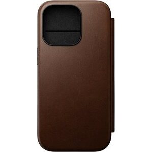 Nomad Modern Leather Folio Brown iPhone 16 Pro