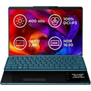 Lenovo Yoga Book 9 13IRU8 Tidal Teal celokovový + aktívny stylus Lenovo