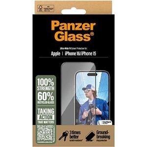 PanzerGlass Apple iPhone 16 s inštalačným rámčekom