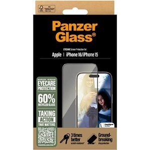 PanzerGlass EyeCare Apple iPhone 16 s inštalačným rámčekom