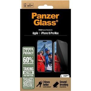 PanzerGlass Privacy Apple iPhone 16 Pro Max s inštalačným rámčekom