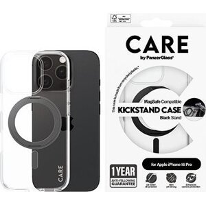 PanzerGlass CARE kryt Apple iPhone 16 Pro MagSafe KickStand číry/čierny