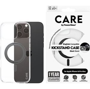 PanzerGlass CARE kryt Apple iPhone 16 Pro Max MagSafe KickStand číry/čierny