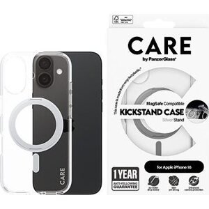 PanzerGlass CARE kryt Apple iPhone 16 MagSafe KickStand číry/sivý