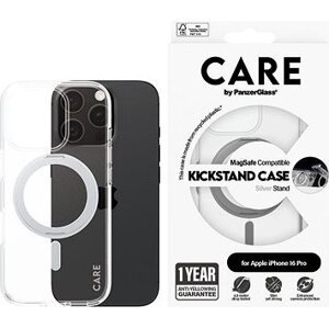 PanzerGlass CARE kryt Apple iPhone 16 Pro MagSafe KickStand číry/sivý