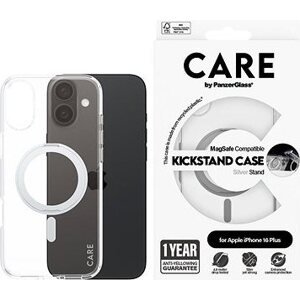 PanzerGlass CARE kryt Apple iPhone 16 Plus MagSafe KickStand číry/sivý