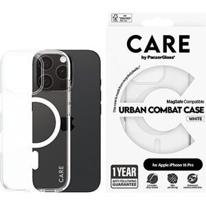 PanzerGlass CARE kryt Apple iPhone 16 Pro MagSafe Urban Combat číry/biely