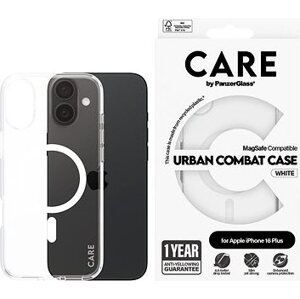 PanzerGlass CARE kryt Apple iPhone 16 Plus MagSafe Urban Combat číry/biely