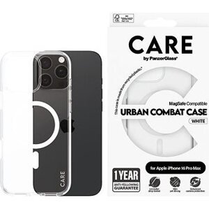 PanzerGlass CARE kryt Apple iPhone 16 Pro Max MagSafe Urban Combat číry/biely