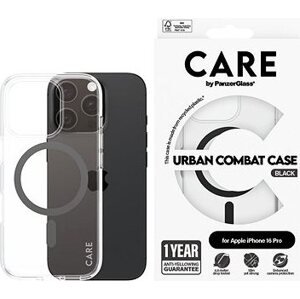 PanzerGlass CARE kryt Apple iPhone 16 Pro MagSafe Urban Combat číry/čierny